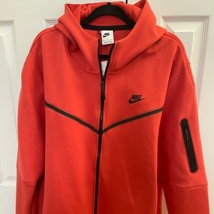 Nike hooded sweatshirt too - coral red/orange NWT XXL
